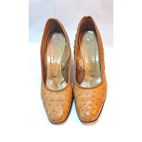 Vintage Deliso, Ostrich Leather Women's Shoes, Custom Sizing - Collectible - Picture 3 of 8